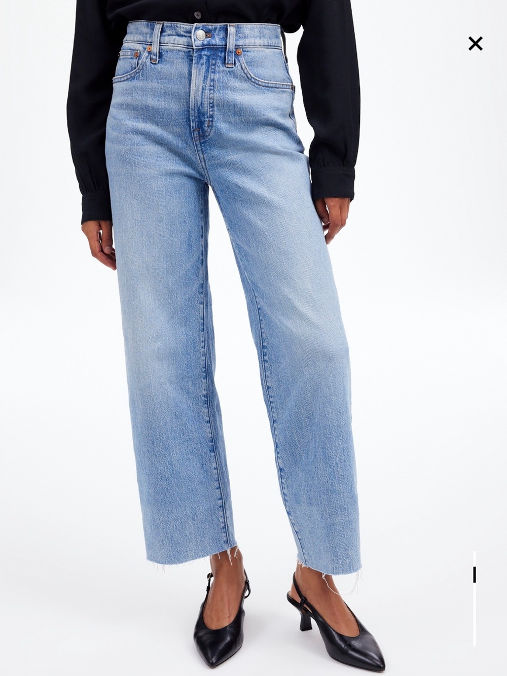 Madewell the perfect vintage wide leg crop Jeans